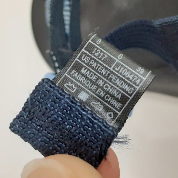 Chaco Eddy X2 Adjustable Outdoor Hiking Sandals Blue Toe Loop Women 8 Water Shoe - Picture 7 of 8